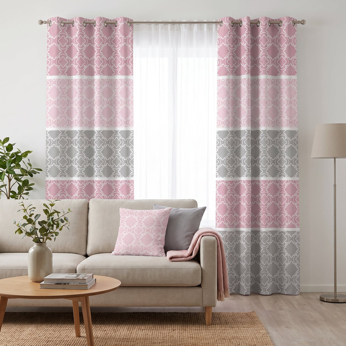 Blush Symmetry — matched left arrangement