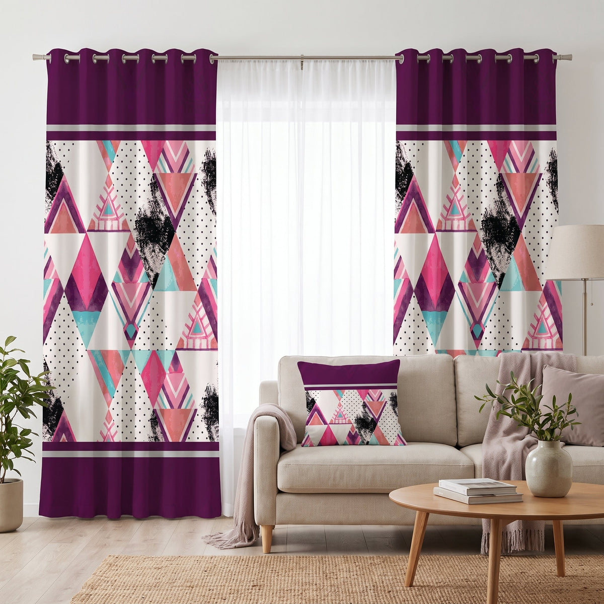 Magenta Totem — matched left arrangement