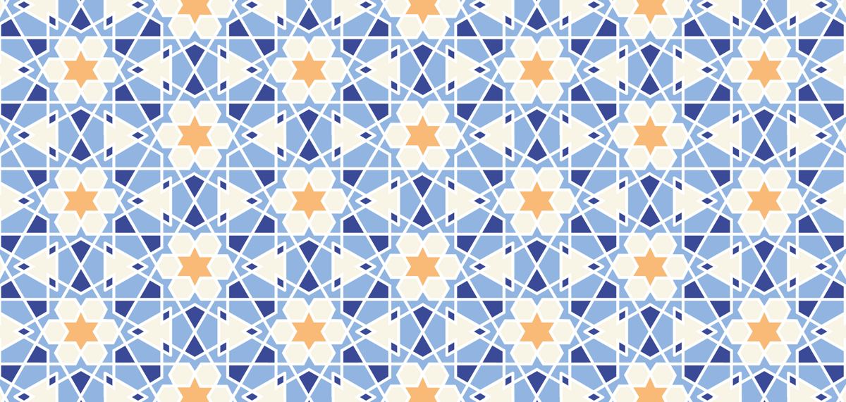 نقاط زرقاء — مفرش الطاولة