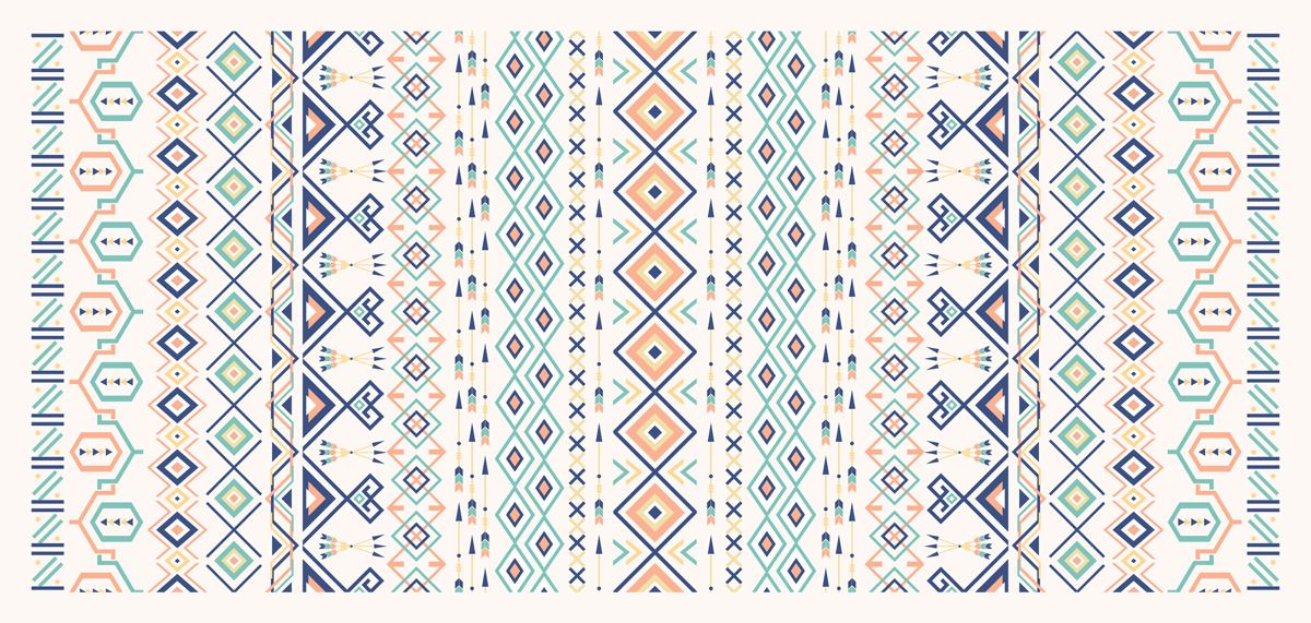 Blue Tribal — the table runner