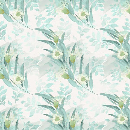 Mint Garden — cushion 1 of 4, the printed design