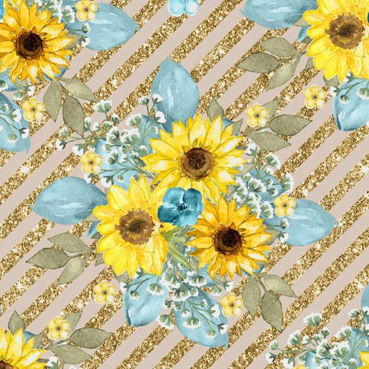 Sunflower Field — cushion 1 of 6, the printed design