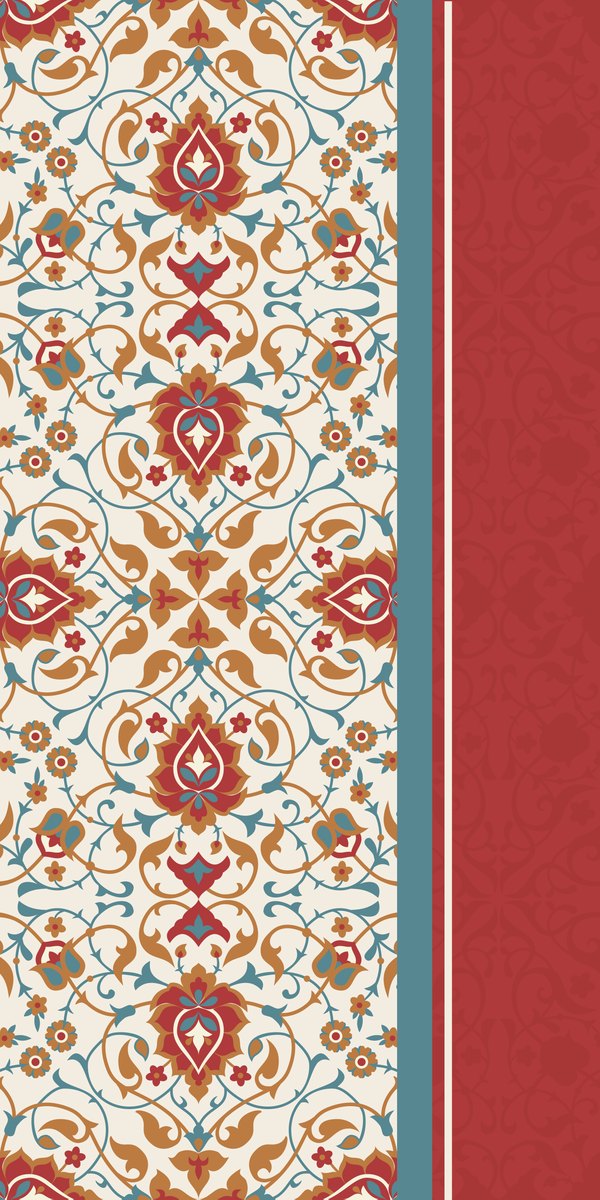Ottoman Garden — the right curtain panel