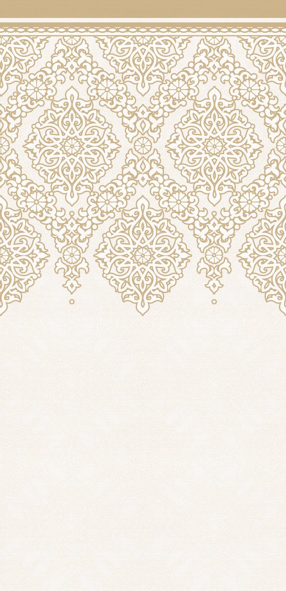 Ivory Arabesque — the curtain panel, the same design on both panels