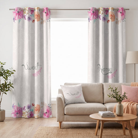 Sweet Haven — printed curtain pair — Karen Fabrics