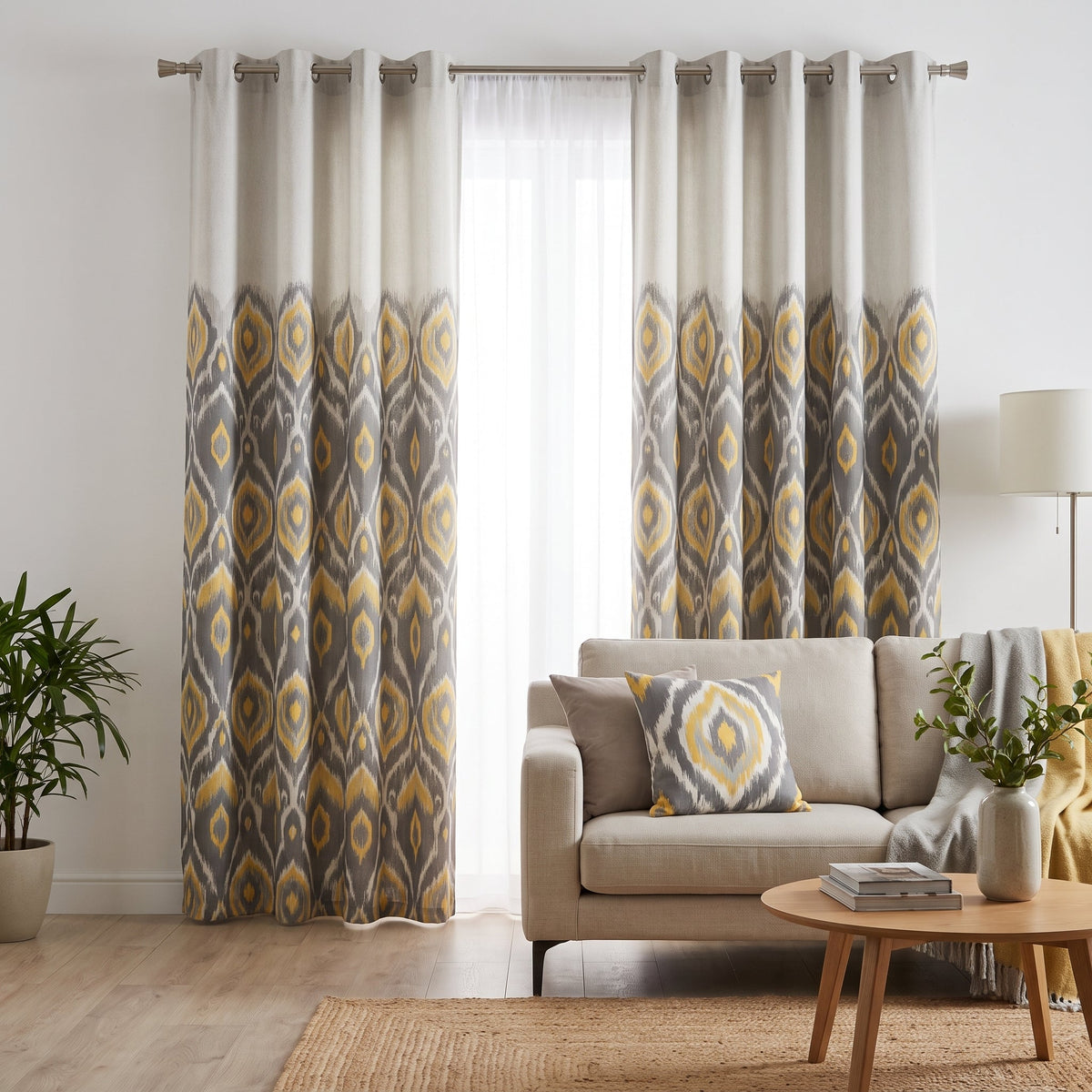Ochre Ikat — matched right arrangement