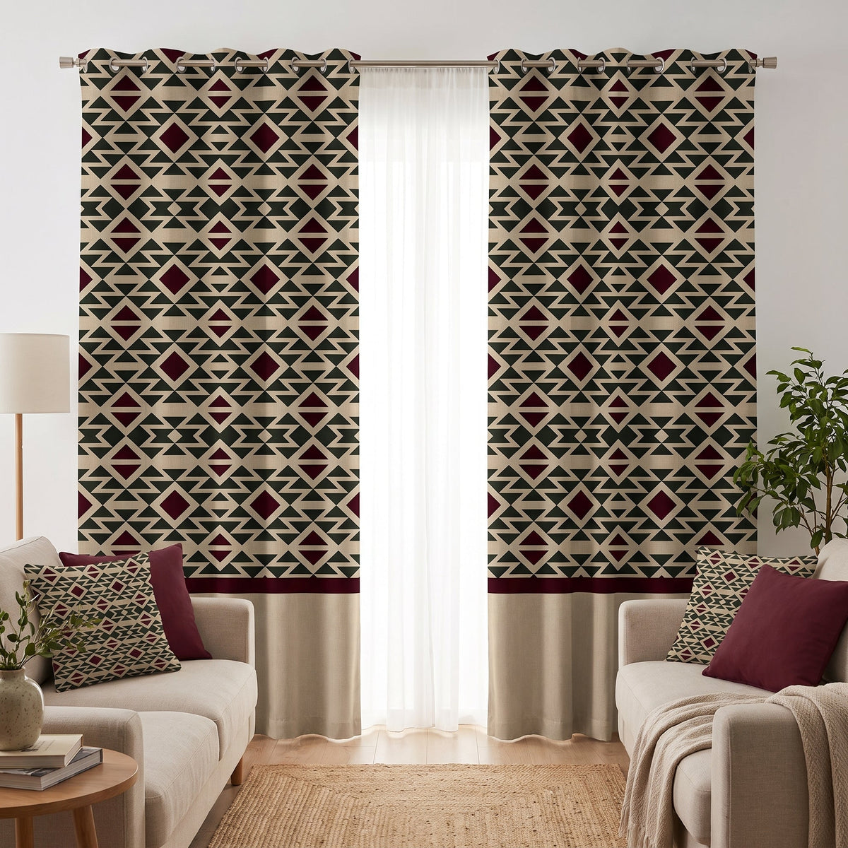 Kilim Shield — matched left arrangement
