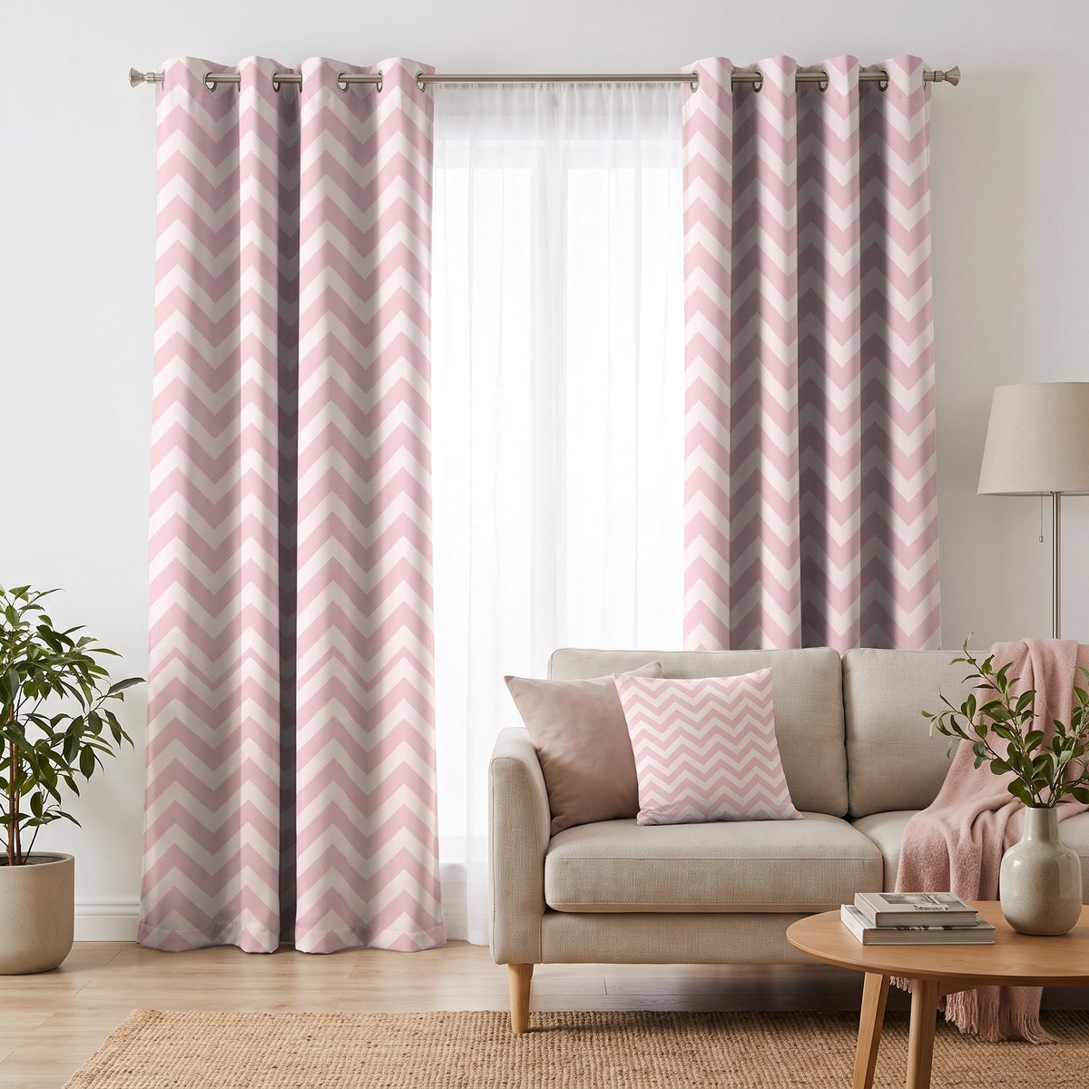 Pastel Zigzag — matched left arrangement