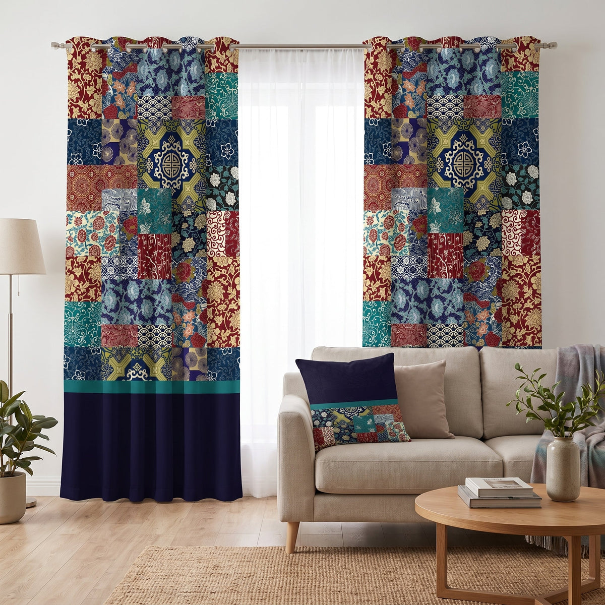 Silk Mosaic — matched left arrangement