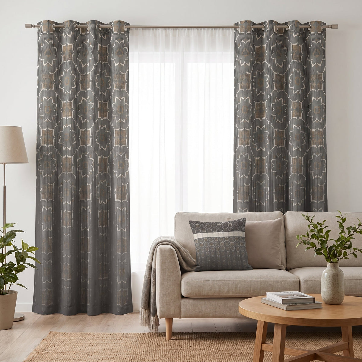 Smoky Ikat — matched right arrangement