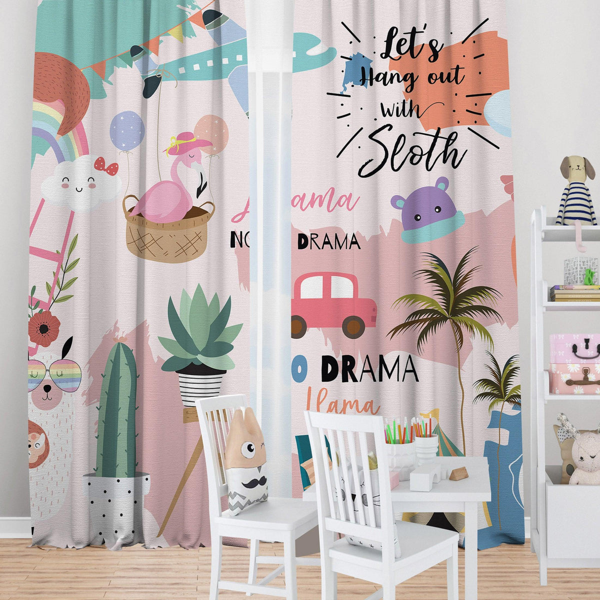 Road Trip — printed curtain pair — Karen Fabrics