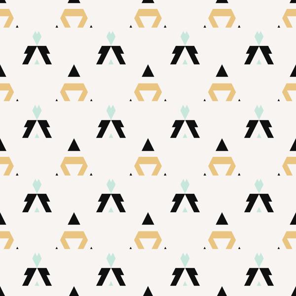 Triangle Trio — cushion 4 of 6, the printed design