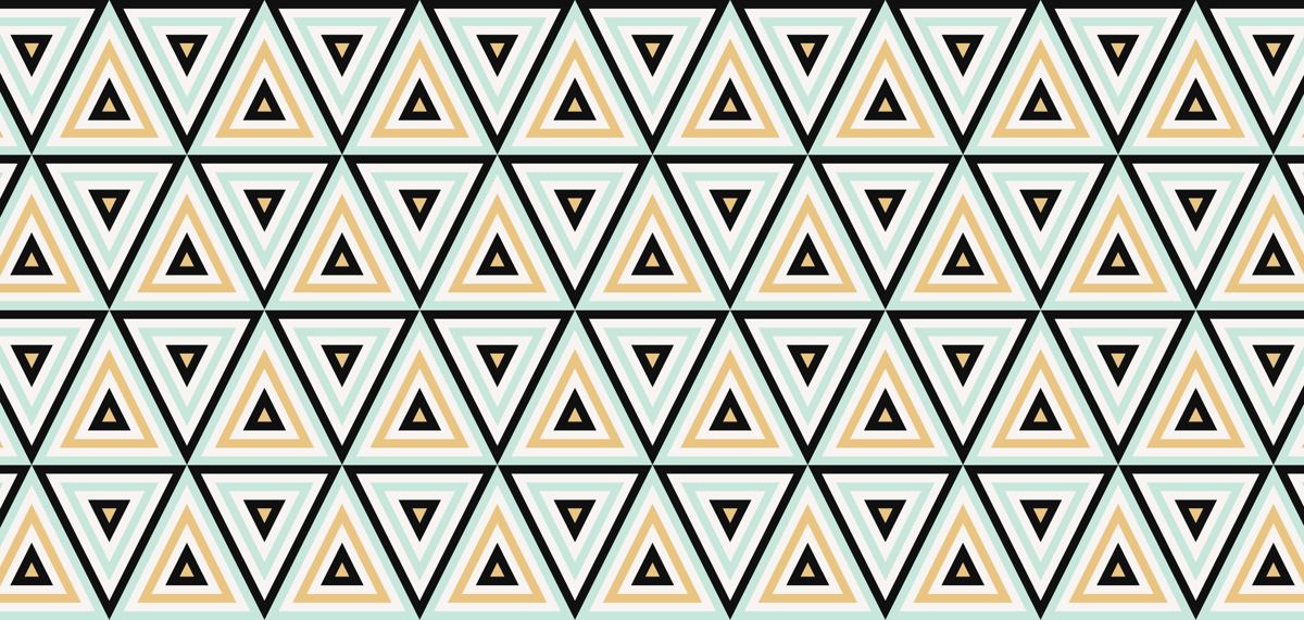 Triangle Trio — the table runner