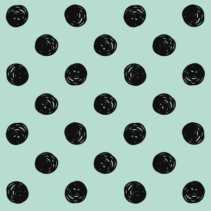 Dots & Hearts — cushion 1 of 6, the printed design