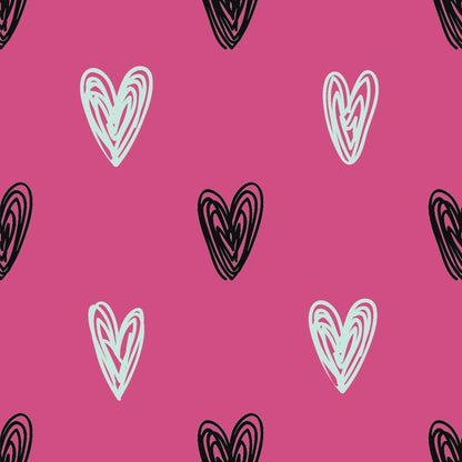Dots & Hearts — cushion 4 of 6, the printed design