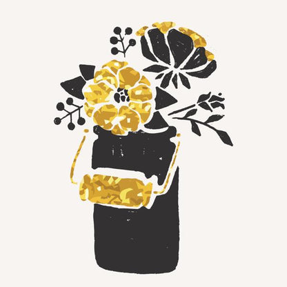 Golden Words — cushion 6 of 6, the printed design