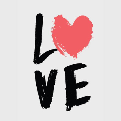 Love Letters — cushion 1 of 6, the printed design