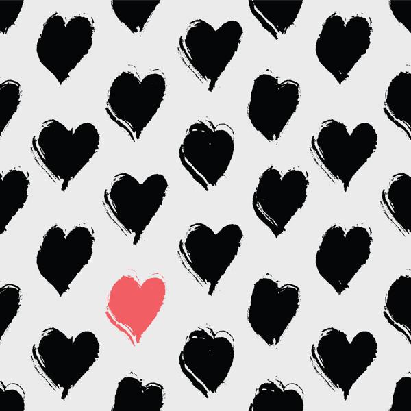 Love Letters — cushion 2 of 6, the printed design