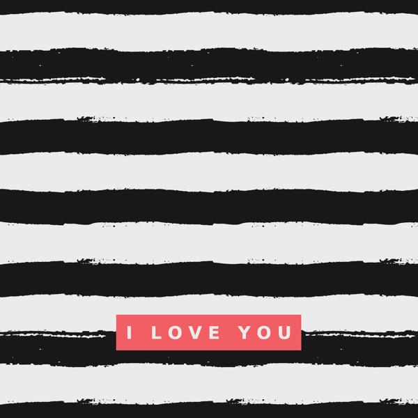 Love Letters — cushion 4 of 6, the printed design
