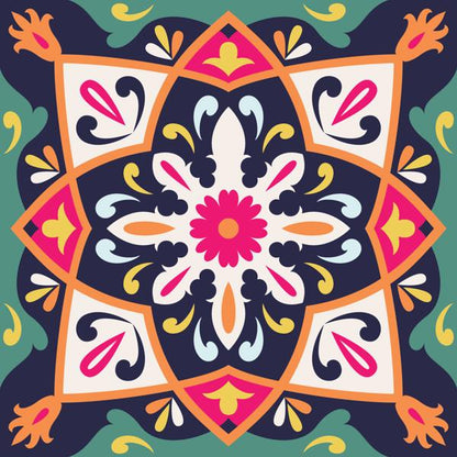 Mandala Garden — cushion 2 of 6, the printed design