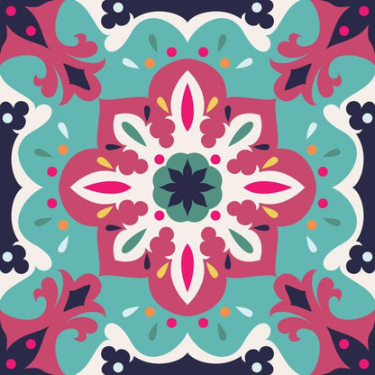 Mandala Garden — cushion 4 of 6, the printed design