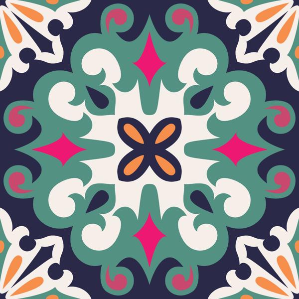 Mandala Garden — cushion 6 of 6, the printed design