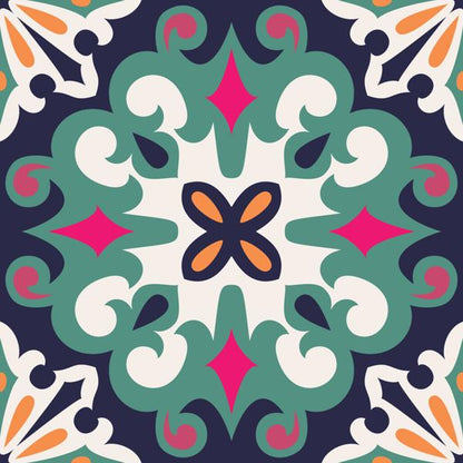 Mandala Garden — cushion 6 of 6, the printed design