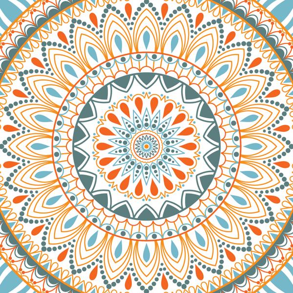 Mint Circles — cushion 1 of 6, the printed design
