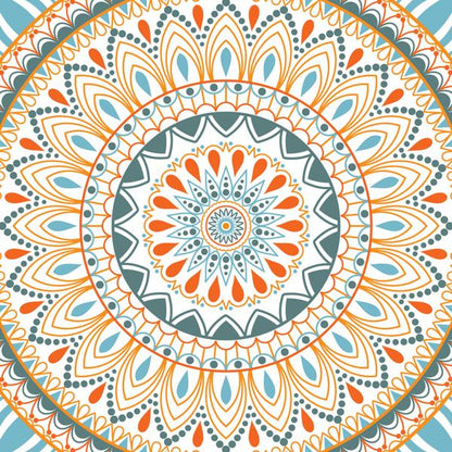 Mint Circles — cushion 1 of 6, the printed design