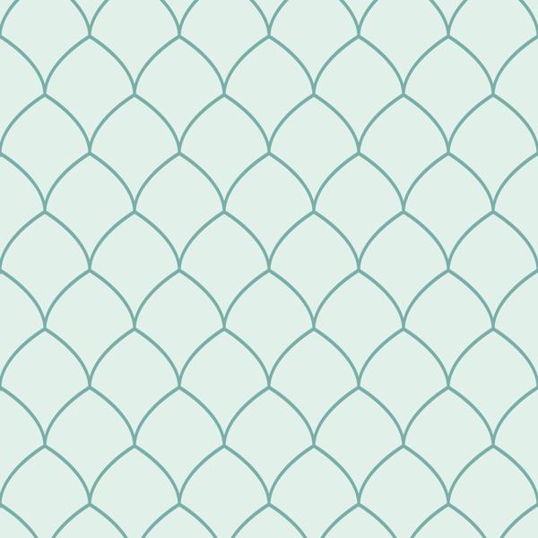 Mint Circles — cushion 5 of 6, the printed design