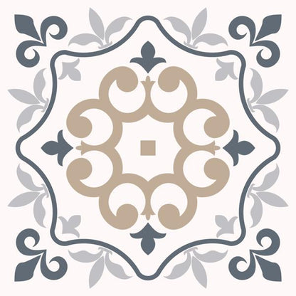 Navy Blossom — cushion 1 of 6, the printed design