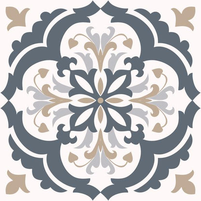 Navy Blossom — cushion 2 of 6, the printed design