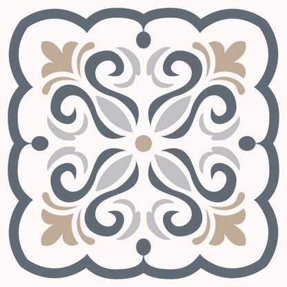 Navy Blossom — cushion 4 of 6, the printed design