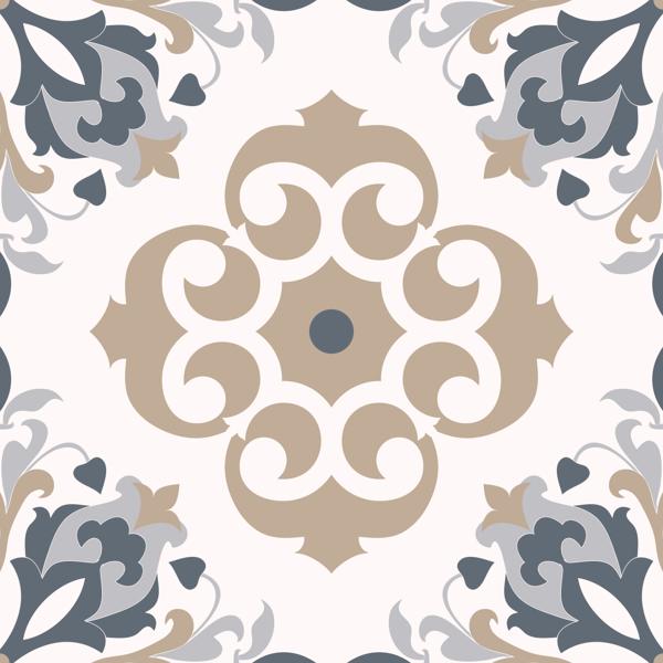 Navy Blossom — cushion 5 of 6, the printed design