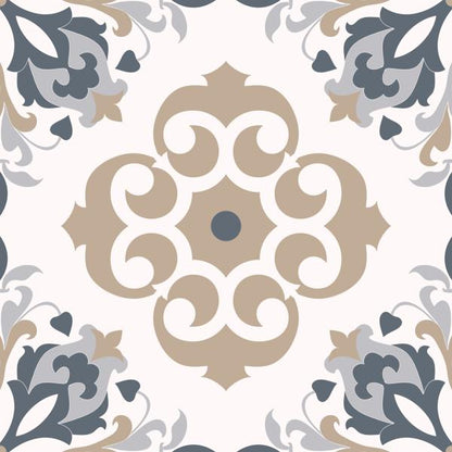 Navy Blossom — cushion 5 of 6, the printed design