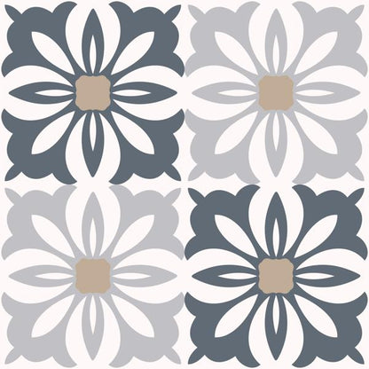 Navy Blossom — cushion 6 of 6, the printed design