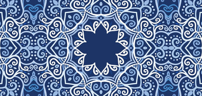 Blue Mandala — the table runner