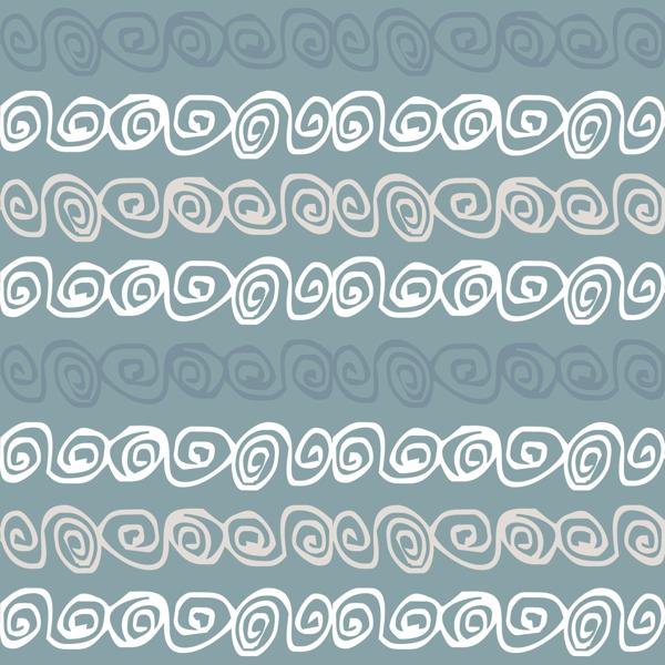 Blue Stripes — cushion 5 of 6, the printed design