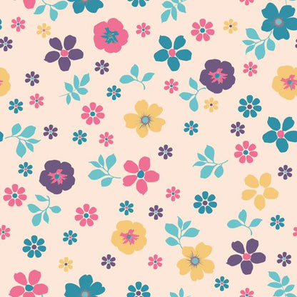 Bright Blooms — cushion 5 of 6, the printed design