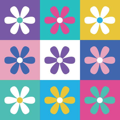 Bright Blooms — cushion 6 of 6, the printed design