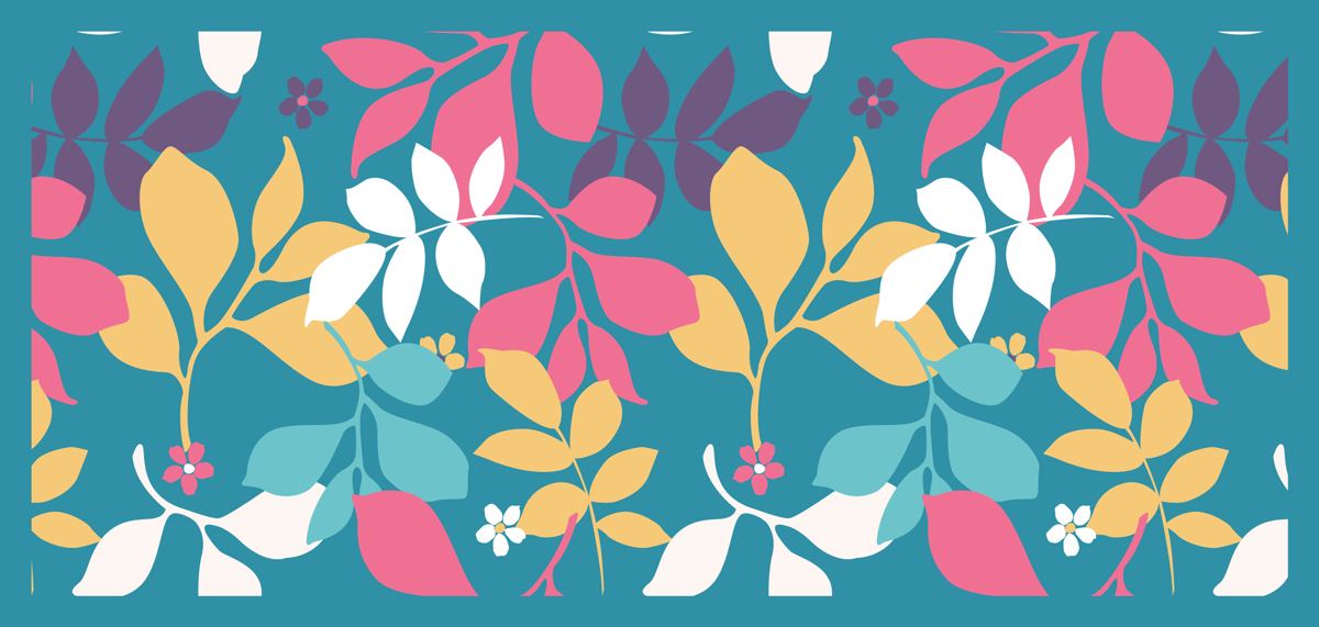 Bright Blooms — the table runner