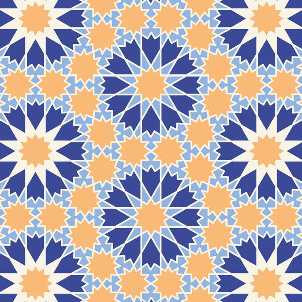 نقاط زرقاء — الكوشن 2 من 6، التصميم المطبوع