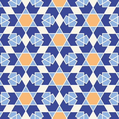نقاط زرقاء — الكوشن 3 من 6، التصميم المطبوع
