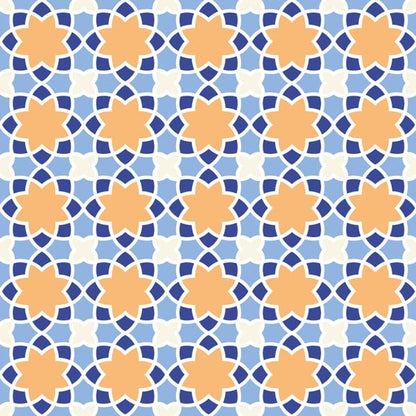 نقاط زرقاء — الكوشن 4 من 6، التصميم المطبوع