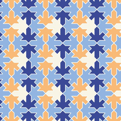 نقاط زرقاء — الكوشن 5 من 6، التصميم المطبوع