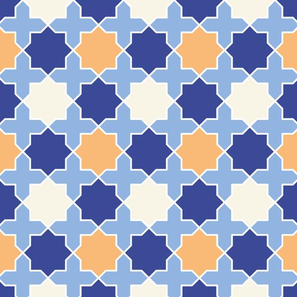 نقاط زرقاء — الكوشن 6 من 6، التصميم المطبوع