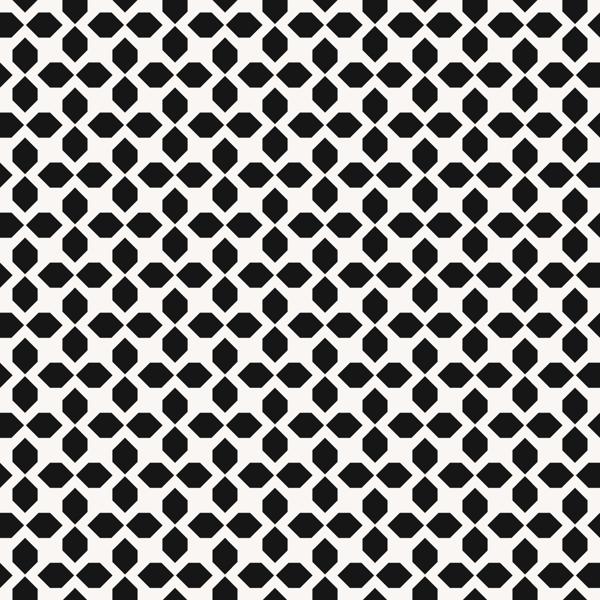 Monochrome Geo — cushion 3 of 6, the printed design