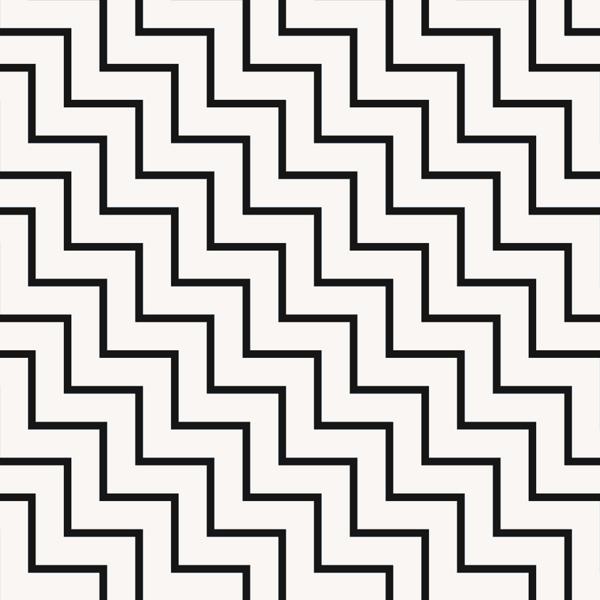 Monochrome Geo — cushion 4 of 6, the printed design