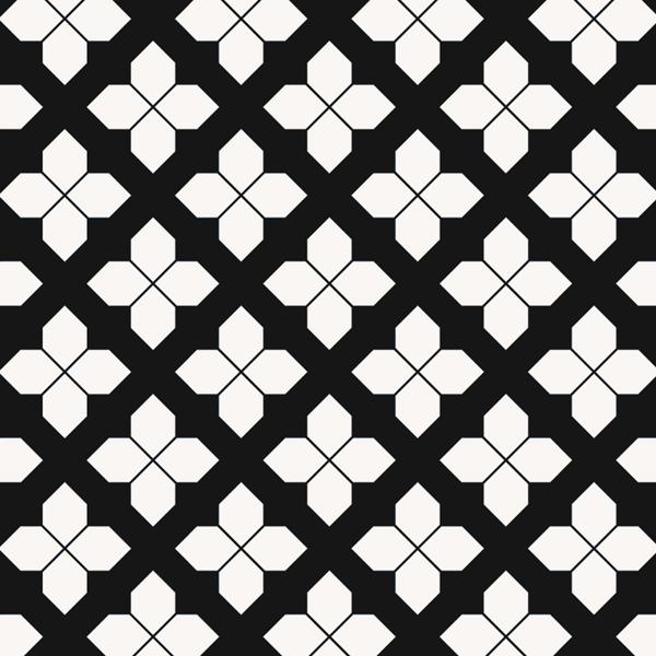 Monochrome Geo — cushion 6 of 6, the printed design