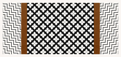 Monochrome Geo — the table runner